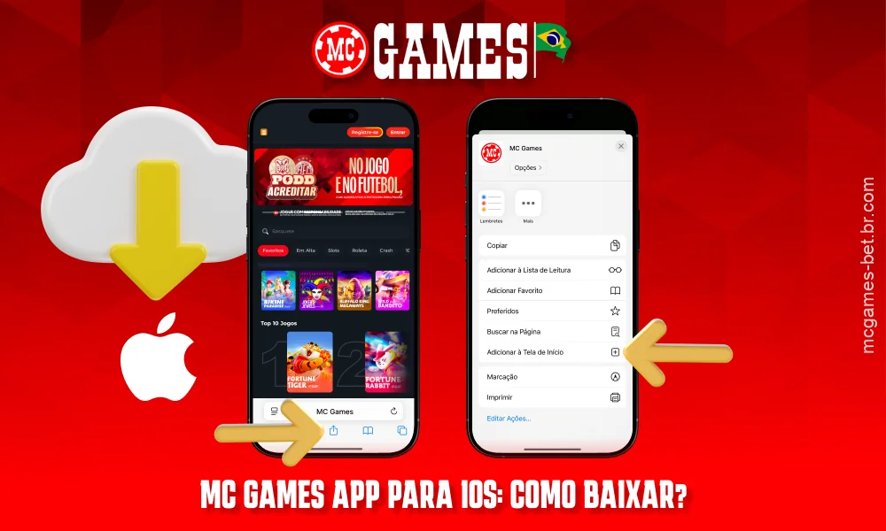 Os jogadores do Brasil podem baixar o aplicativo MC Games para iOS no site oficial